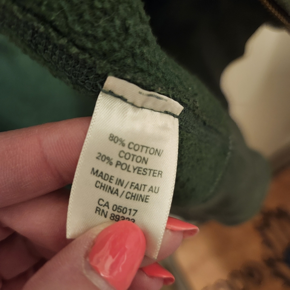 ROOTS Green Hooded Sweatshirt, Size L, VGUC - Picture 5 of 7